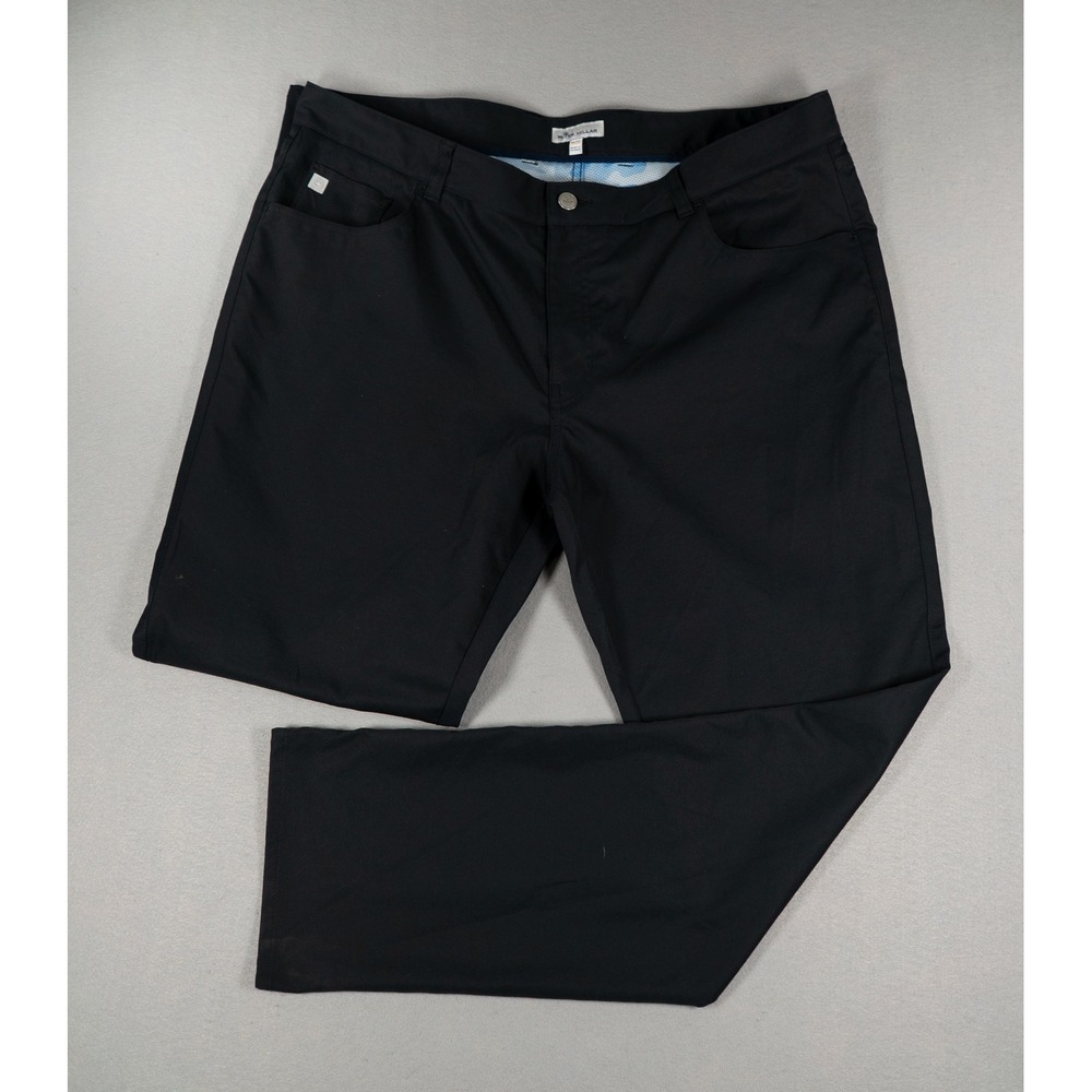 Peter Millar EB66 Performance Five-Pocket Golf Pants Black 40/32 Technical Mens